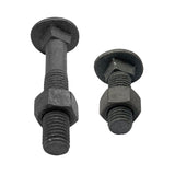 M8 x 75mm Cup Head Bolt & Nut Class 4.6 Galvanised