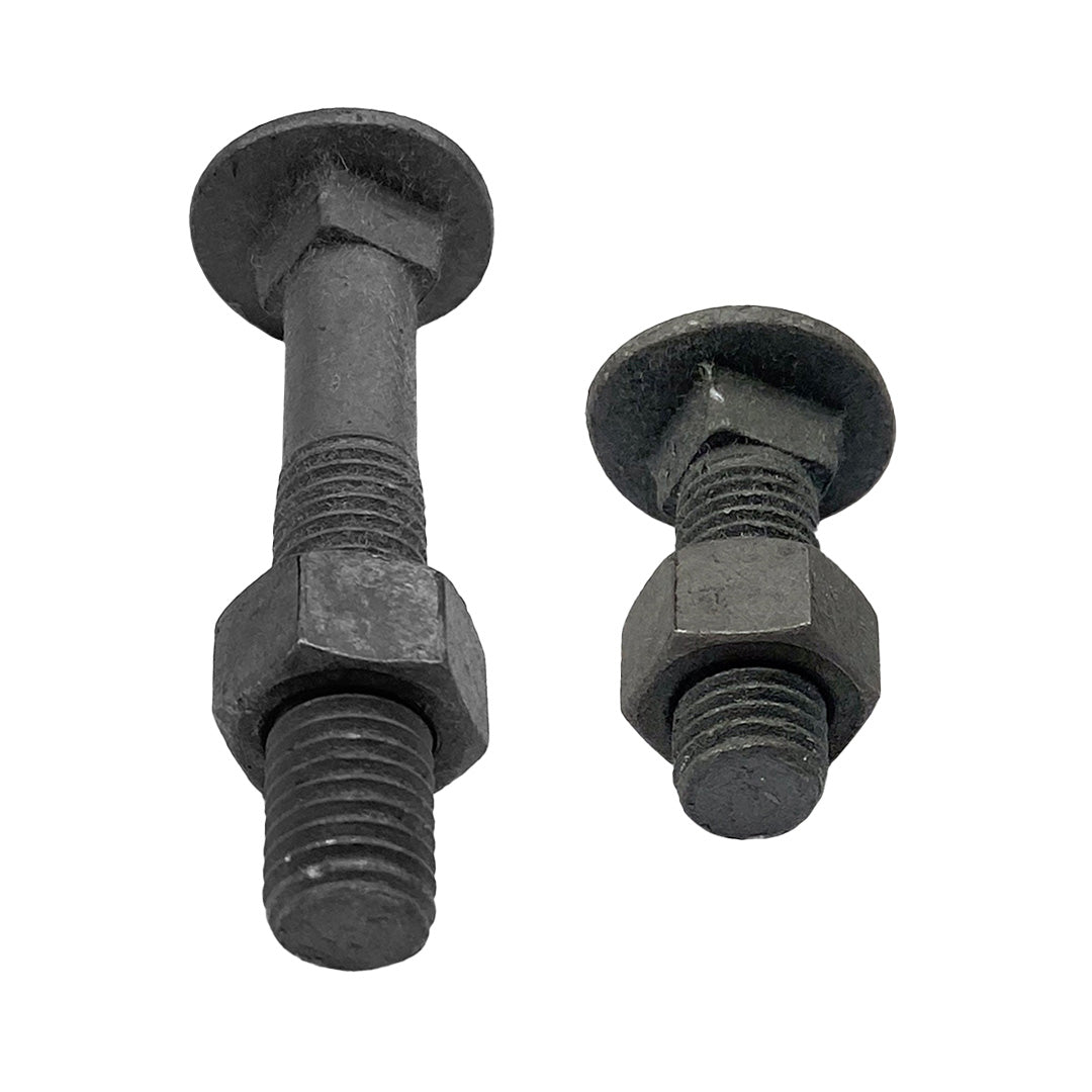 M8 x 60mm Cup Head Bolt & Nut Class 4.6 Galvanised