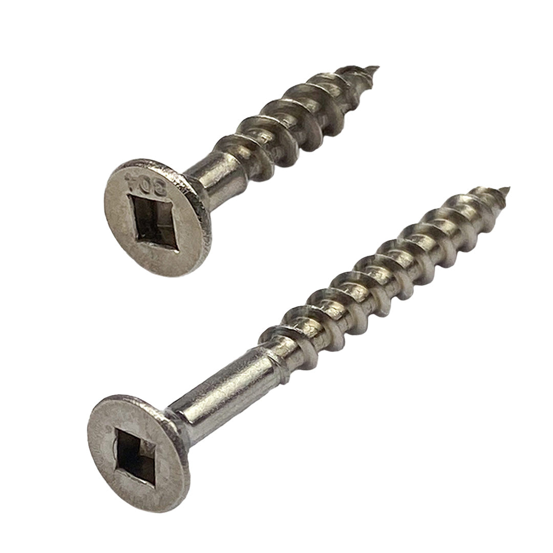 10g-10 x 65mm Countersunk Chipboard Self-Tapping Screw Square Drive G304 Stainless Steel