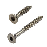 8g-10 x 38mm Countersunk Chipboard Self-Tapping Screw Square Drive G304 Stainless Steel