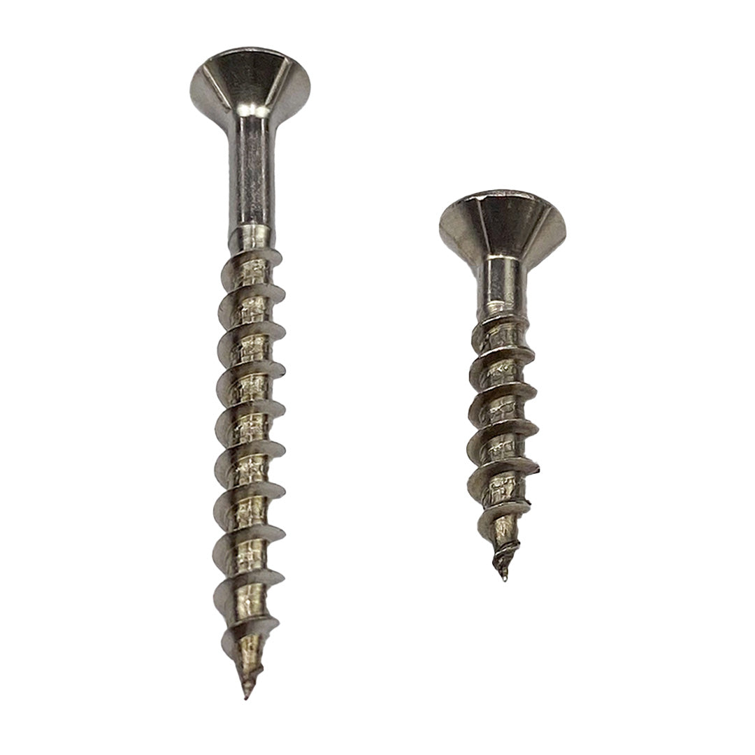 10g-10 x 100mm Countersunk Chipboard Self-Tapping Screw Square Drive G304 Stainless Steel