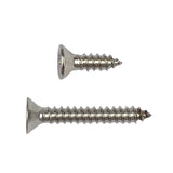 10g x 25mm Countersunk Self-Tapping Screw Phillips Stainless Steel G304 DMS Fasteners