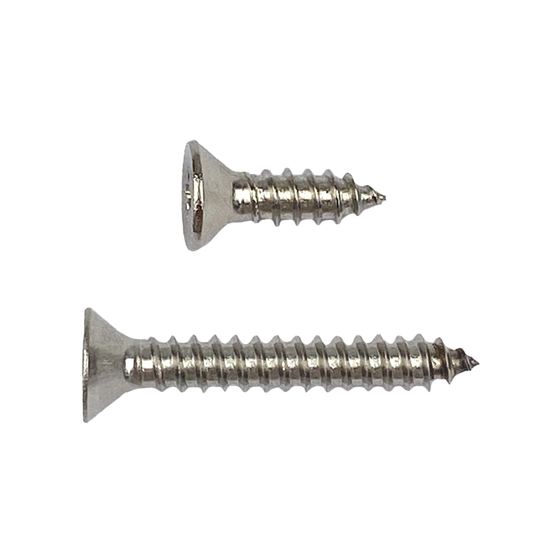 8g x 12mm Countersunk Self-Tapping Screw Phillips Stainless Steel G304 DMS Fasteners