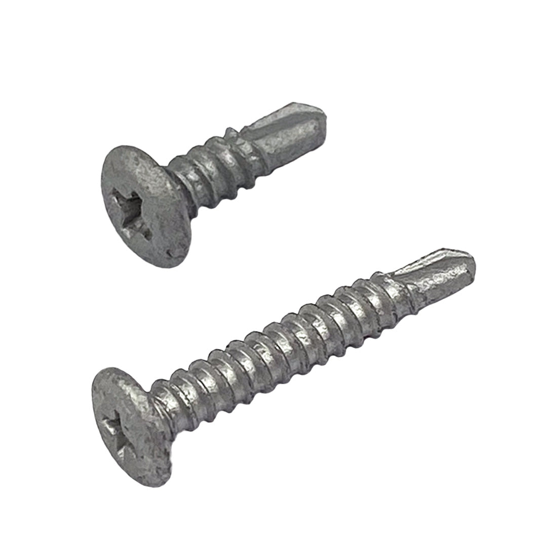 10g-24 x 40mm Wafer Head Self-Drilling Screw Tek Phillips Galvanised DMS Fasteners