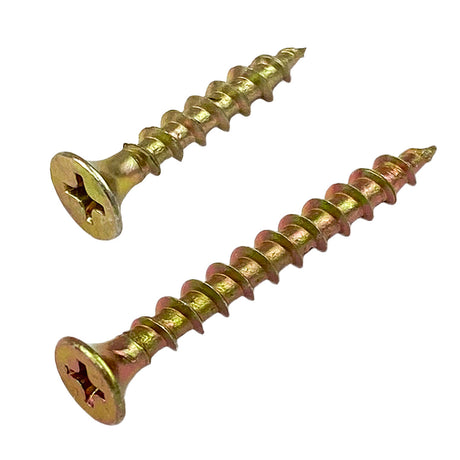 6g x 45mm Bugle Head Drywall Self-Tapping Screw Phillips Zinc Yellow (Fine Thread) DMS Fasteners