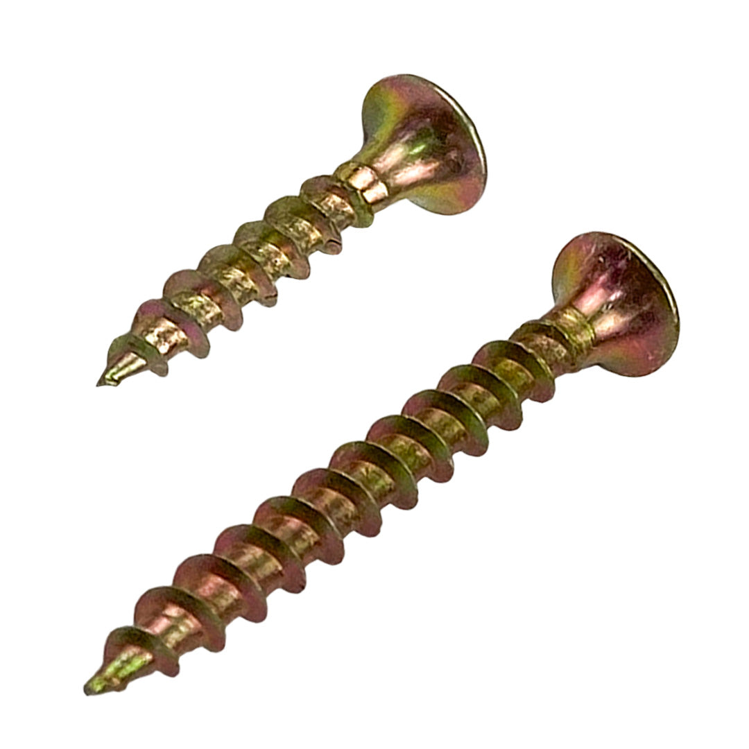 8g x 38mm Bugle Head Drywall Self-Tapping Screw Phillips Zinc Yellow DMS Fasteners