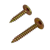 8g-15 x 30mm Button Head Stitching Self-Tapping Screw Phillips Zinc Yellow DMS Fasteners