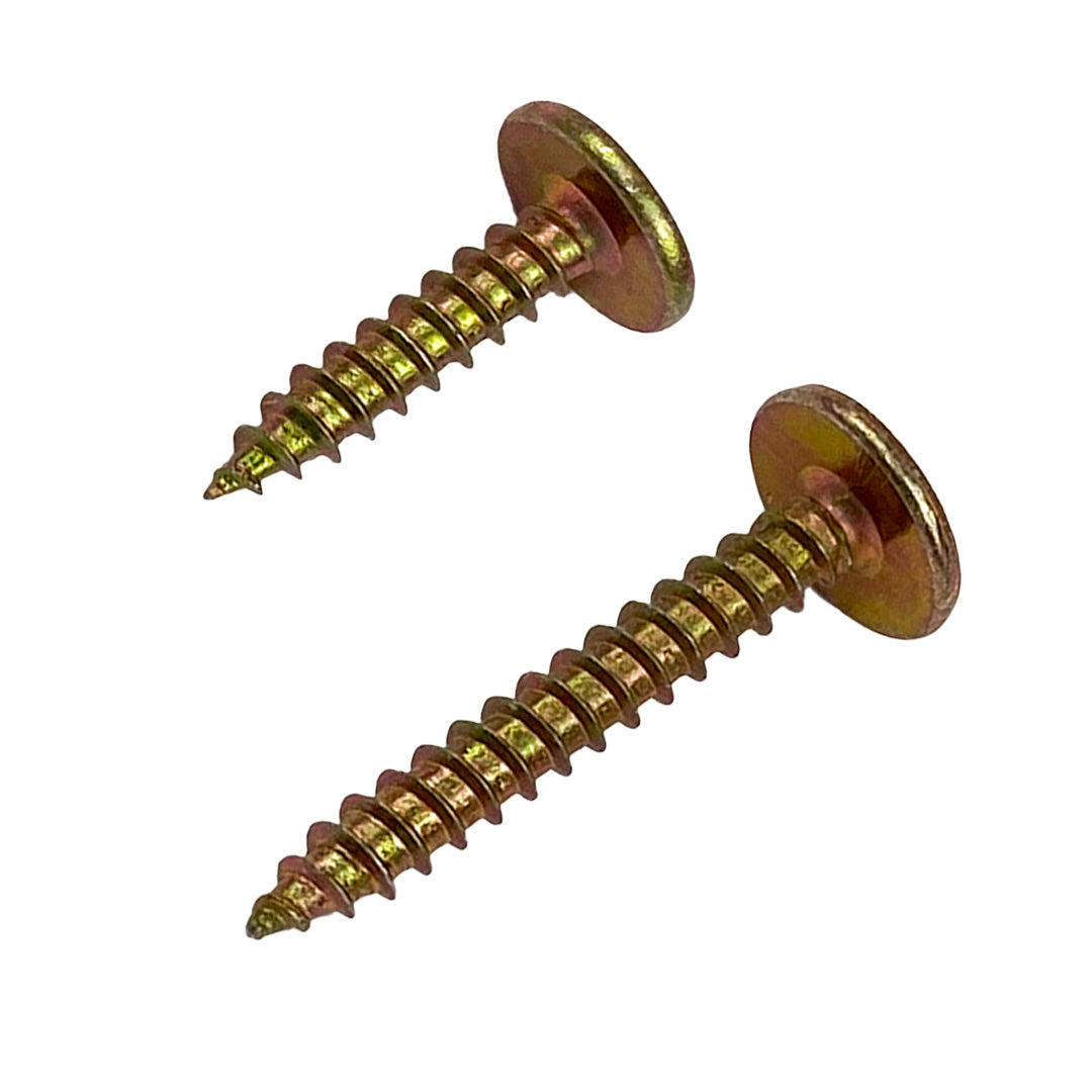 8g-15 x 12mm Button Head Stitching Self-Tapping Screw Phillips Zinc Yellow DMS Fasteners