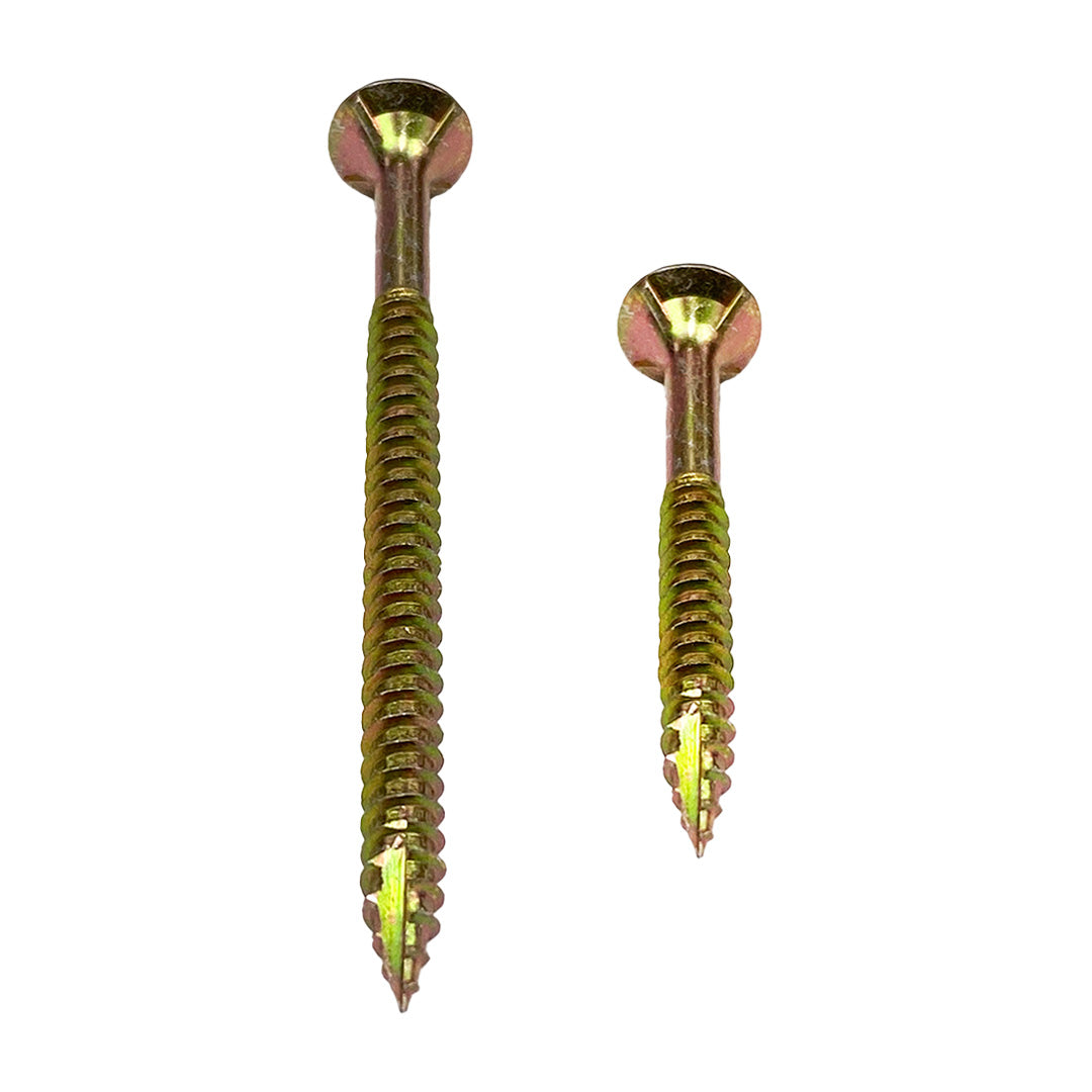 14g-10 x 75mm Bugle Batten Screw T17 (Type 17) Hex Drive Self Drilling Zinc Yellow