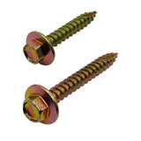 10g-12 x 20mm T17 (Type 17) Hex Head Self Drilling Screw Tek Zinc Yellow