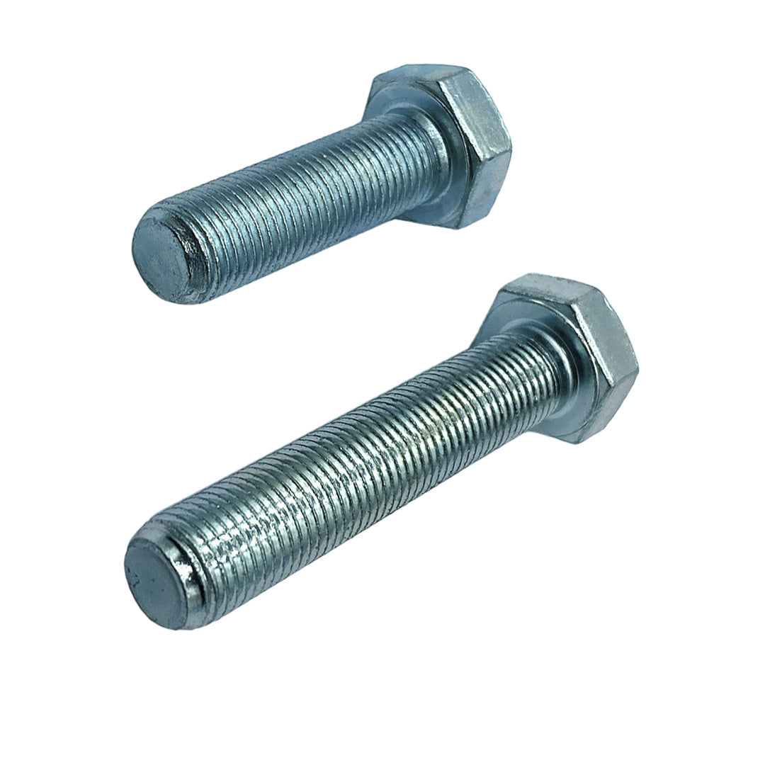 7/16" x 4" 20 TPI UNF Imperial Fine Hex Set Screw High Tensile Grade 5 Zinc