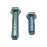 M10 x 80mm 1.25p Metric Fine Hex Set Screw High Tensile Class 8.8 Zinc Plated