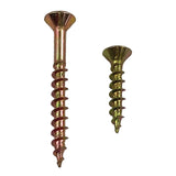 8g-10 x 45mm Countersunk Chipboard Self-Tapping Screw Phillips Zinc Yellow DMS Fasteners