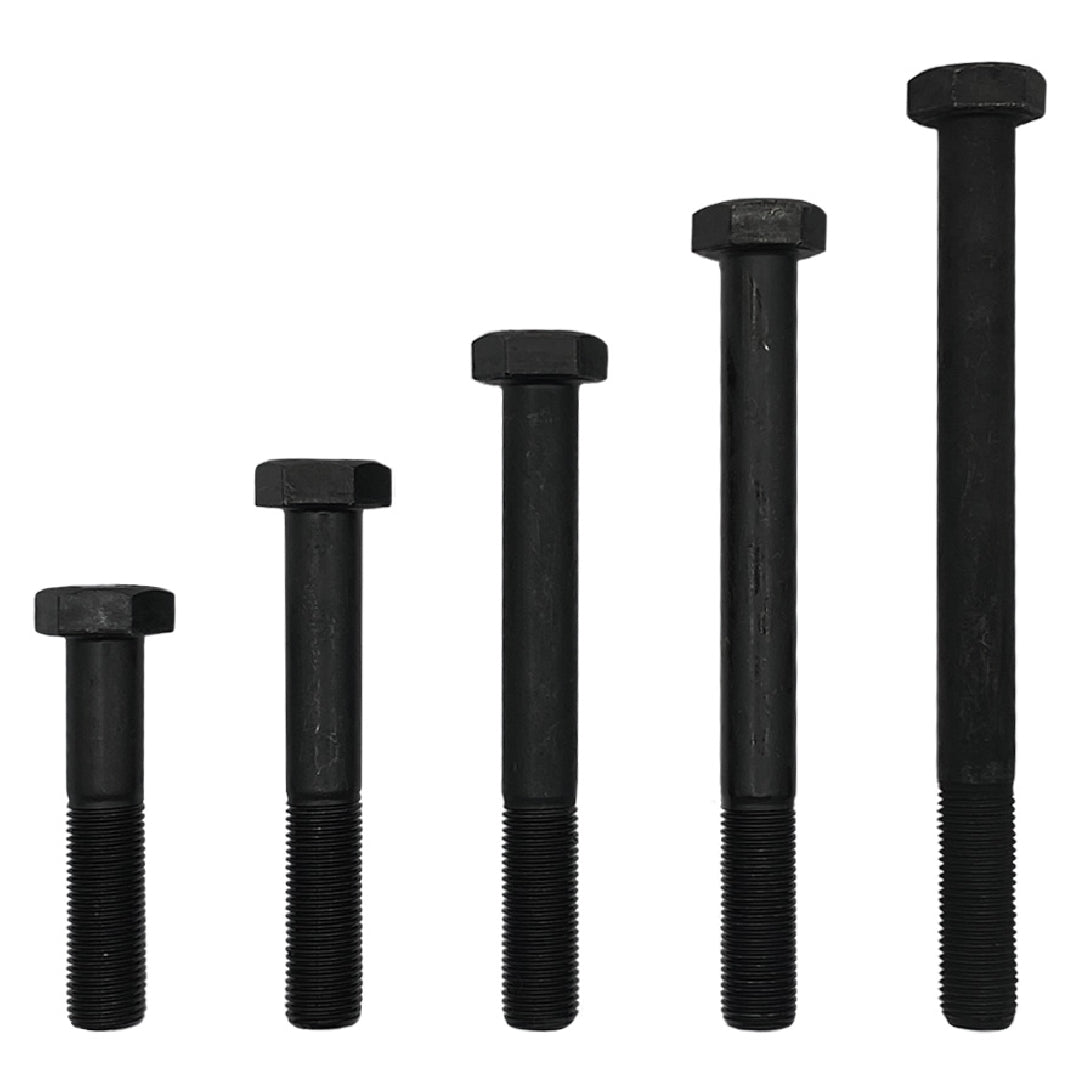 M14 x 130mm 1.50p Metric Fine Hex Bolt High Tensile Class 8.8 Black DMS Fasteners