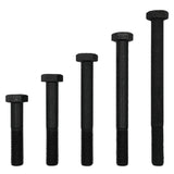 M14 x 75mm 1.50p Metric Fine Hex Bolt High Tensile Class 8.8 Black DMS Fasteners