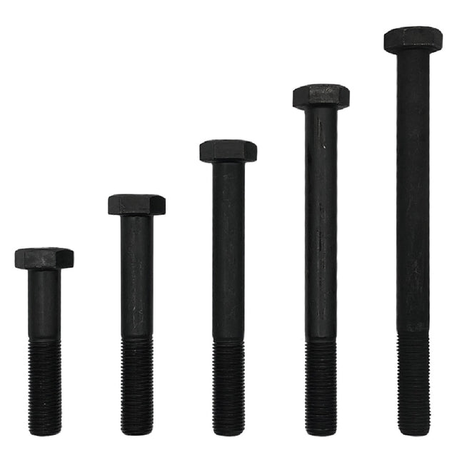 M14 x 75mm 1.50p Metric Fine Hex Bolt High Tensile Class 8.8 Black DMS Fasteners