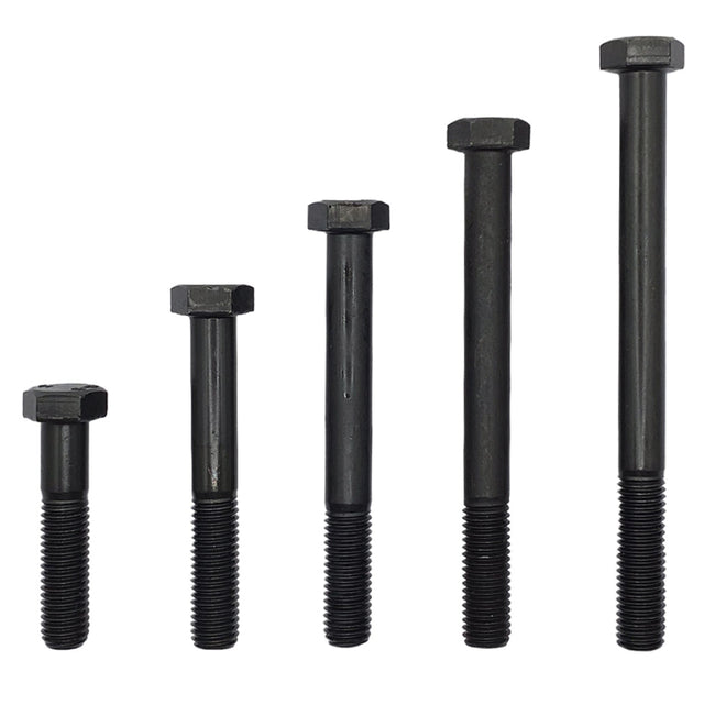 M12 x 70mm 1.75p Metric Coarse Hex Bolt High Tensile Class 8.8 Black DMS Fasteners