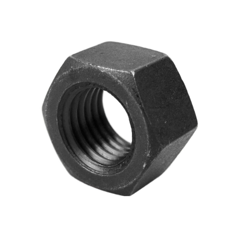 M22 2.50p Metric Coarse Hex Nut Class 10 Black DMS Fasteners