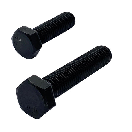 M18 x 90mm 2.50p Metric Coarse Hex Set Screw High Tensile Class 8.8 Black