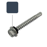 Blue Ridge Colorbond 10g-16 x 16mm Hex Head Self Drilling Screw Tek with NEO Seal Galvanised