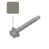 Bushland Colorbond 10g-16 x 16mm Hex Head Self Drilling Screw Tek Galvanised