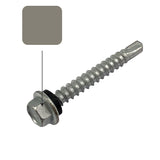 Bushland Colorbond 10g-16 x 16mm Hex Head Self Drilling Screw Tek with NEO Seal Galvanised