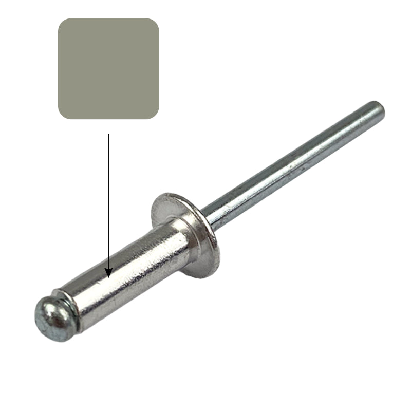 Bushland AS4-3 Rivet Dome Pop Blind (3.2mm x 8mm) Aluminium Steel