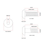 M3 x 12mm Button Head Socket Screw Allen G304 Stainless Steel