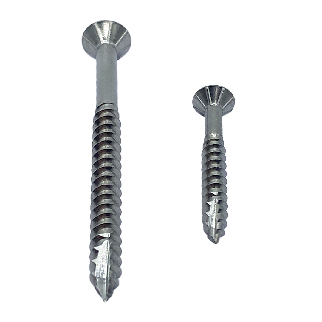 10g-12 x 40mm Decking Screw Square Drive Type 17 G304 Stainless Steel