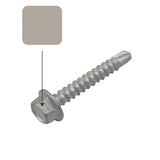 Dune Colorbond 10g-16 x 16mm Hex Head Self Drilling Screw Tek Galvanised