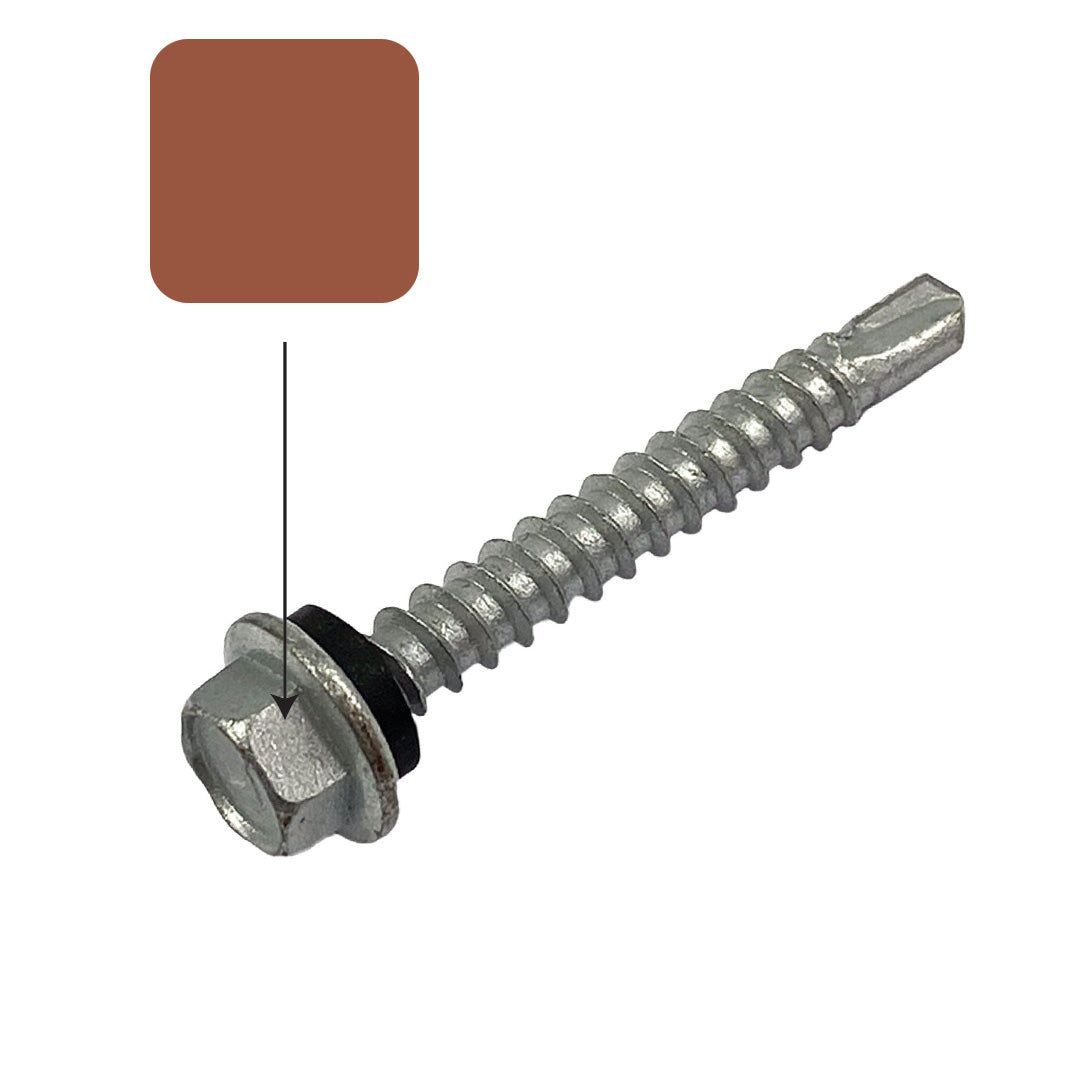 Headland Colorbond 10g-16 x 16mm Hex Head Self Drilling Screw Tek with NEO Seal Galvanised