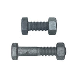 M20 x 500mm 2.50p Coarse Hex Bolt and Nut Mild Steel Class 4.6 Galvanised