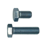 M10 x 40mm 1.50p Metric Coarse Hex Set Screw Mild Steel Class 4.6 Zinc Plated