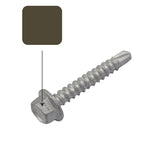 Ironbark Colorbond 10g-16 x 16mm Hex Head Self Drilling Screw Tek Galvanised