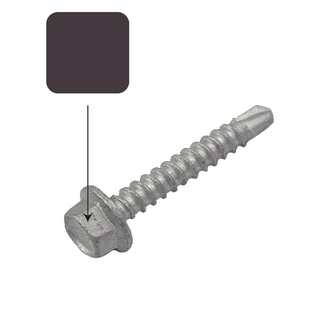 Loft Colorbond 10g-16 x 16mm Hex Head Self Drilling Screw Tek Galvanised