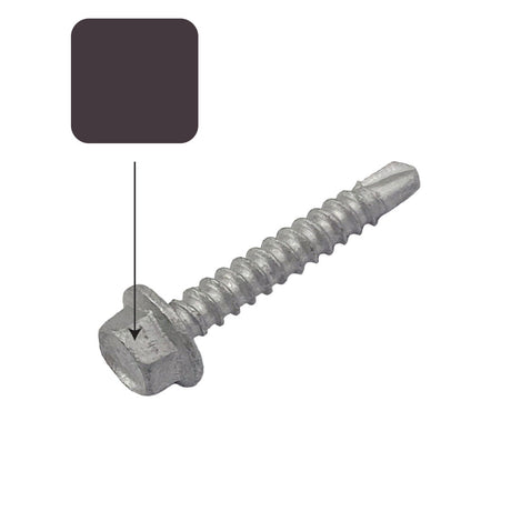 Loft Colorbond 10g-16 x 16mm Hex Head Self Drilling Screw Tek Galvanised