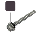 Loft Colorbond 10g-16 x 16mm Hex Head Self Drilling Screw Tek with NEO Seal Galvanised