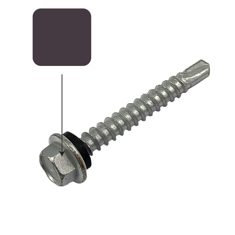 Loft Colorbond 10g-16 x 16mm Hex Head Self Drilling Screw Tek with NEO Seal Galvanised