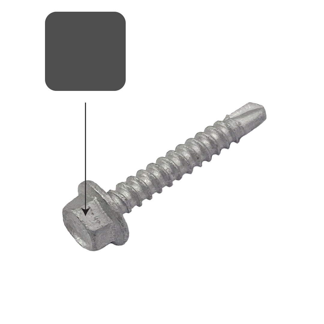 Monument Colorbond 10g-16 x 16mm Hex Head Self Drilling Screw Tek Galvanised