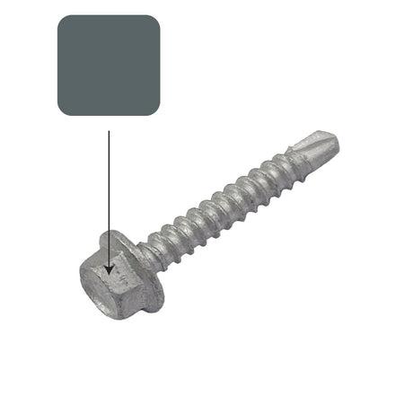 Plantation Colorbond 10g-16 x 16mm Hex Head Self Drilling Screw Tek Galvanised