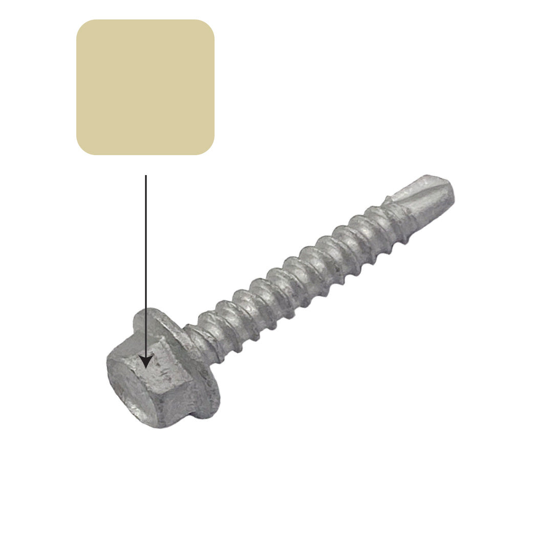 Sandbank Colorbond 10g-16 x 16mm Hex Head Self Drilling Screw Tek Galvanised