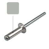 Shale Grey (Gull Grey) AS4-3 Rivet Dome Pop Blind (3.2mm x 8mm) Aluminium Steel