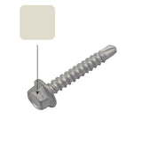 Surfmist Colorbond 10g-16 x 16mm Hex Head Self Drilling Screw Tek Galvanised