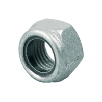 M10 1.50p Metric Coarse Nyloc Nut Class 8 Mechanical Galvanised DMS Fasteners