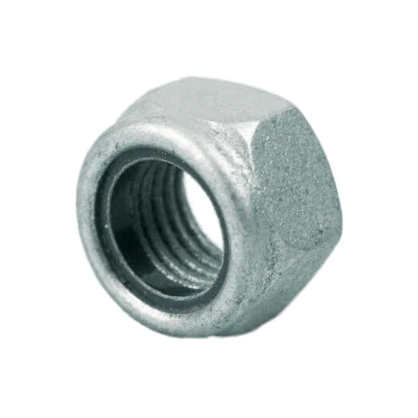 M12 1.75p Metric Coarse Nyloc Nut Class 8 Mechanical Galvanised DMS Fasteners