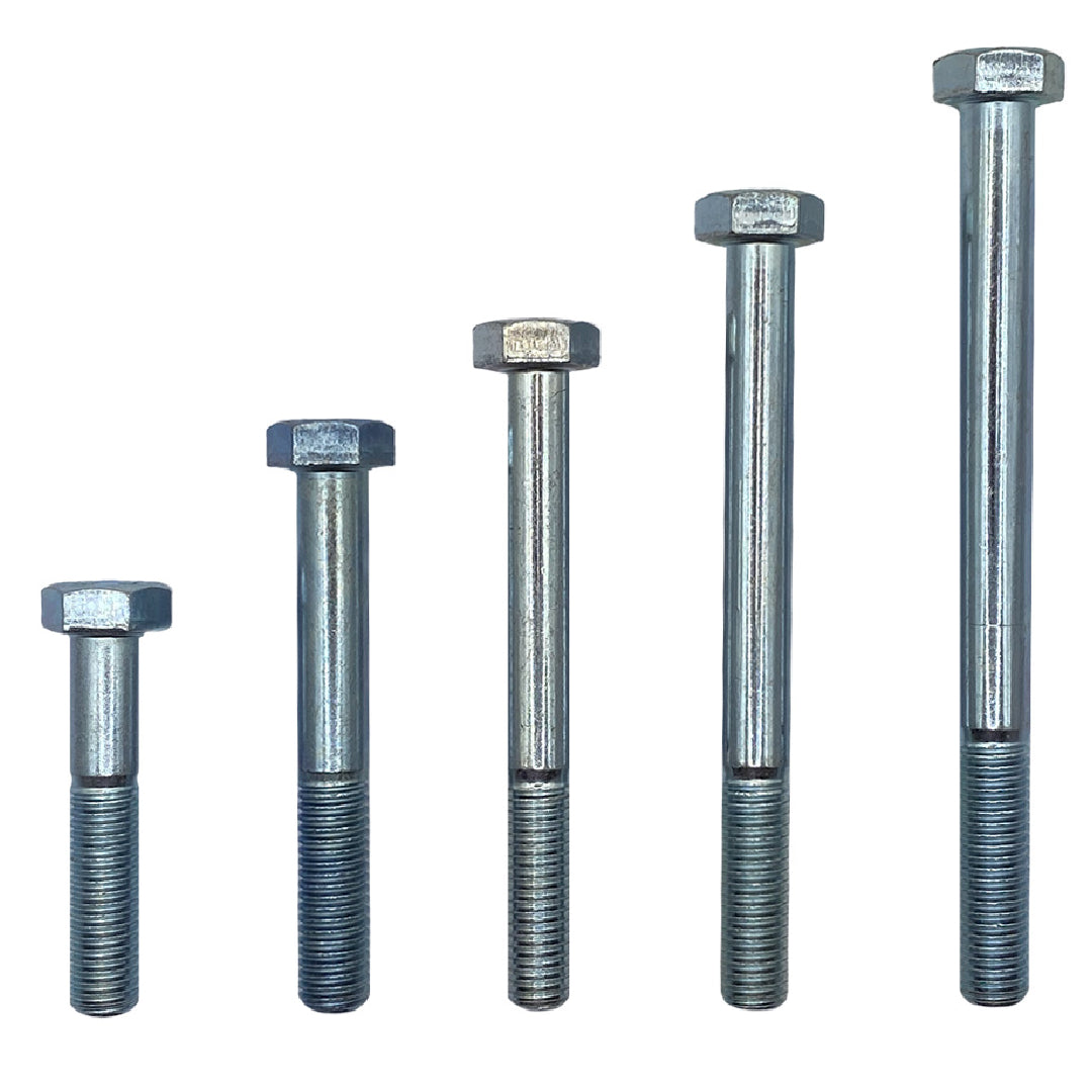 M6 x 180mm 1.00p Metric Coarse Hex Bolt High Tensile Class 8.8 Zinc Plated DMS Fasteners