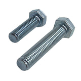 M10 x 55mm 1.50p Metric Coarse Hex Set Screw High Tensile Class 10.9 Zinc