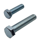 7/8" x 4" 9 TPI UNC Imperial Coarse Hex Set Screw High Tensile Grade 8 Zinc